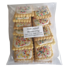 Homemade Iced 100's & 1000's Custard Biscuits 250g